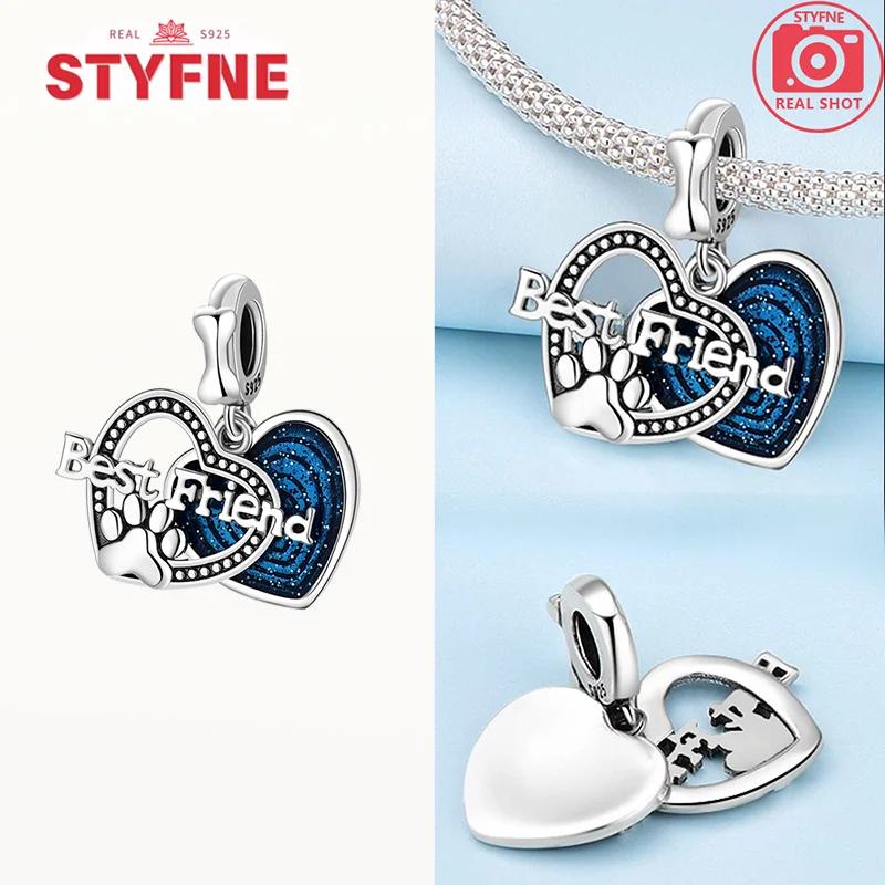 Copperheart Beads Best Friend Charms Of Love Fit Original Bracelets Decoration Diy Fine Gift Jewelry Accessory For Women