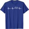 Cute Cycling Heartbeat Bicycle Love Biking Gifts Unisex T-Shirt