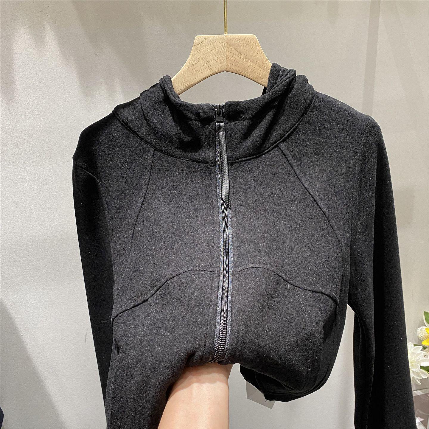 Women s Plus Size Double Zipper Hooded Jacket - Slimming, Chic Autumn/Winter 2025 Fashion Small чёрный