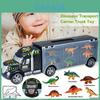 Emozionante Trasportatore Camion Dinosauro Custodia per Trasporto Playset con Figure di Dinosauri per Bambini Regalo di Natale
