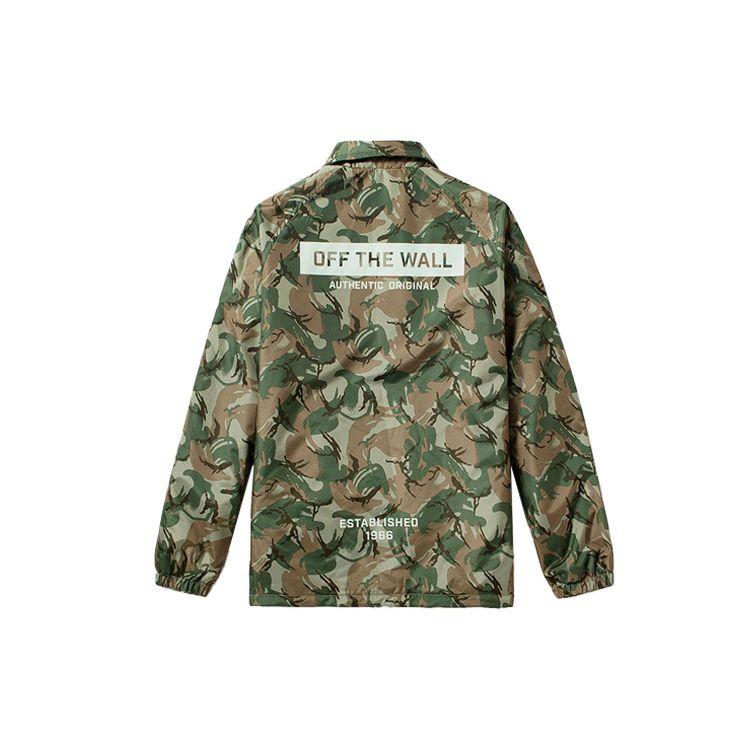Vans Lightweight Coach Jacket Camouflage Men Jackets VN0A3QTXTDW