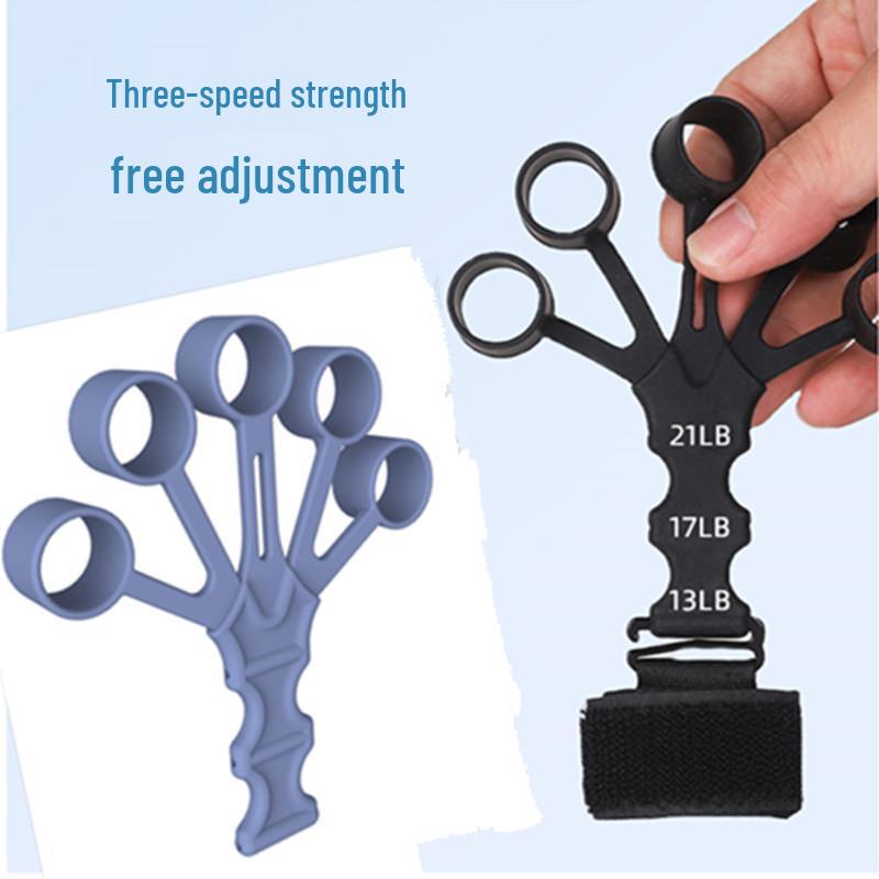 Silicone Finger Trainer: 5-Finger Flex & Vein Grip Strengthener for Rehabilitation and Wrist Exercise