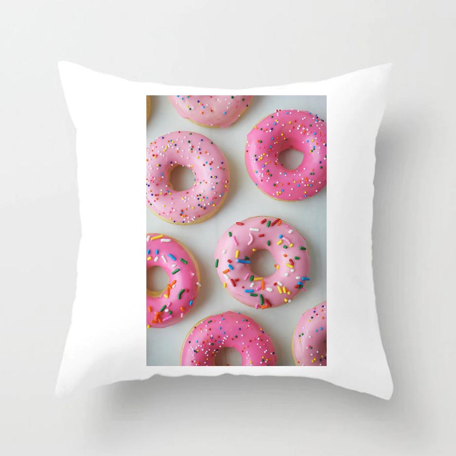 Pink Flower Pillowcase Wedding Gift Bedroom Sofa Decoration Bed Pillow Cover Home Decor Car Cushion Cover Cute Pillow Case 45*45