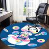 1PC Cat Donut Office Round Area Rug, Mat Suitable For Office, Under Office Chairs Bedroom Living Room Home Decor, Room Deco