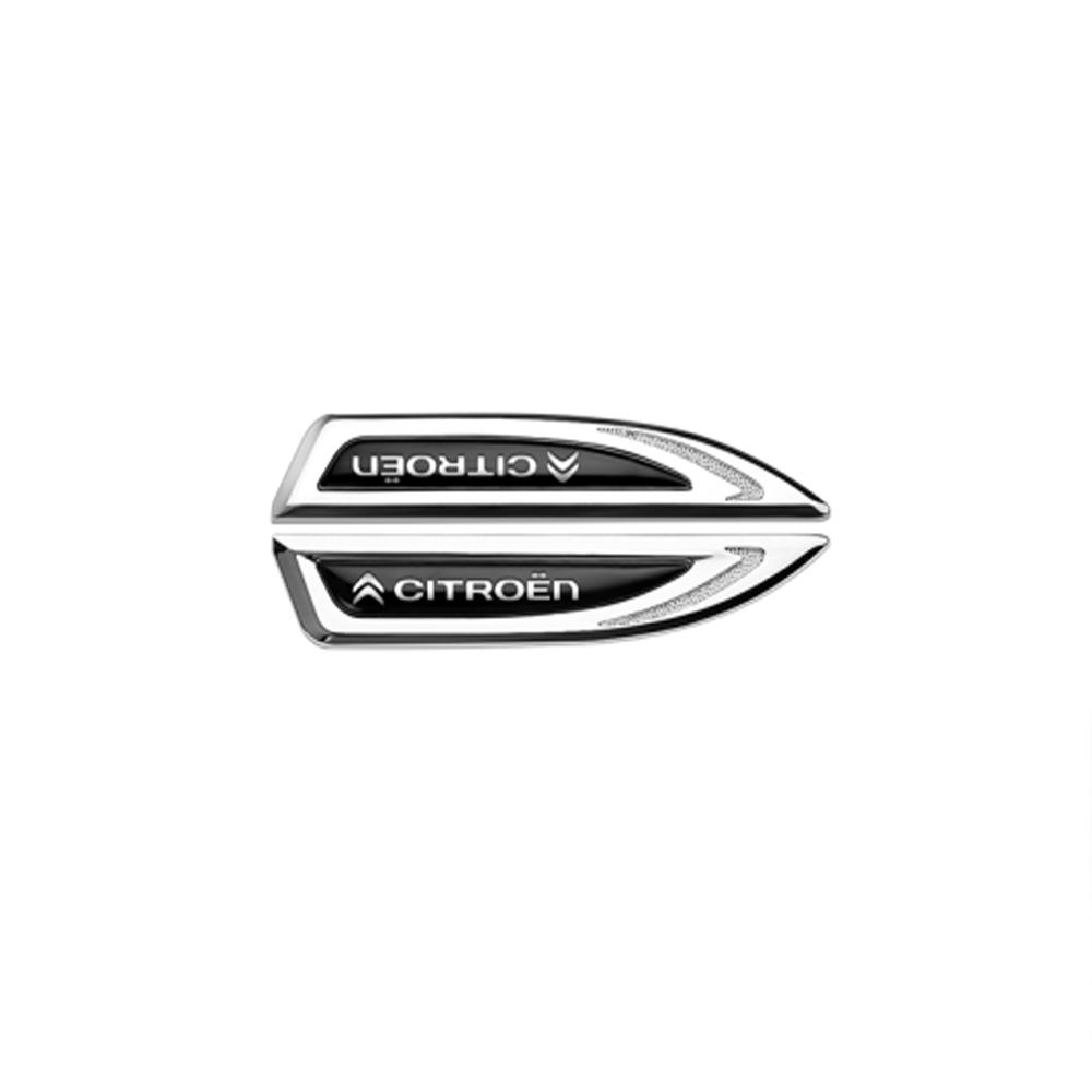 

Car Side Door Body Fender Decoration Badges: 2pcs Knife Sticker Style for Citroen C5X/C6/DS/C3-XR/C4L/C4/C1/C5/C6/VTS/C-ELYSEE