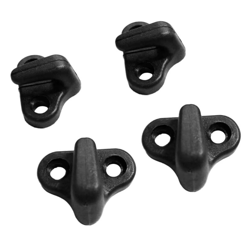 Nylons Bungee Hook Replacement with Flathead Screws for Kayak Canoes Boats Kayak Lashing Hook, Double Hole J Shape Hook
