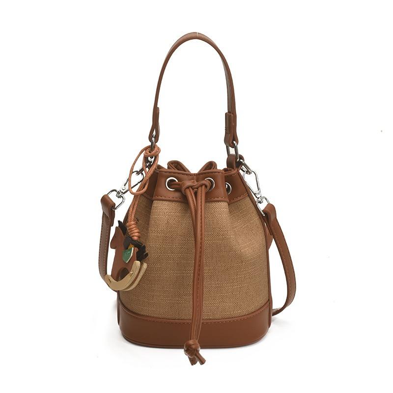 Niche bag women's new summer versatile messenger bag drawstring mini bucket bag