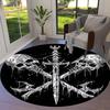 1pc Office Carpet Chair Mats Skulls and Crossbones Emblem Perfect for Decorating Office Chairs, Living Rooms, Or Bedrooms