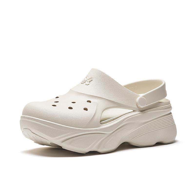 Anta Comfortable Casual Versatile Clogs Women Footwear Beige 122528531-2