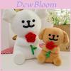 Maltese Plush Dog Heart Toy With Pp Cotton Soft Stuffed Animal For Girls And Boys