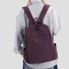 Women's Large Capacity Backpack Men Solid Color Backpack Student Schoolbag
