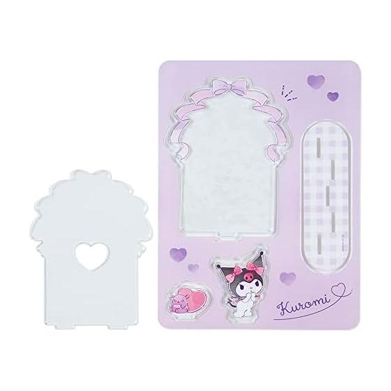 Sanrio Kuromi Cheki Stand (Enjoy Idol) 950220 Acrylic Stand with Heart-Shaped Hole On Back Frame