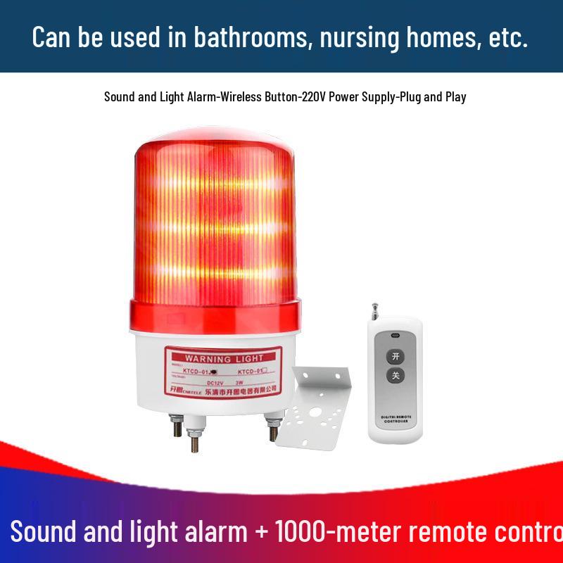 220V Bathroom Emergency Call Alarm for Disabled Toilets with Remote Control