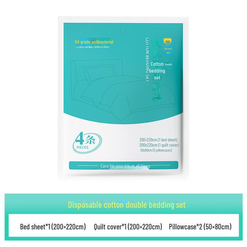 

Одноразовий дорожній та готельний постільний комплект : Простирадло, Наволочка, Підковдра, Спальний мішок