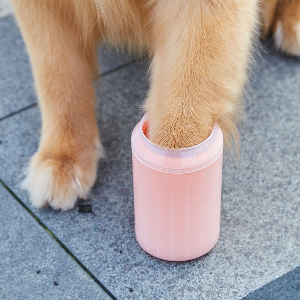 Silicone Pet Foot Washing Cup Soft Paw Clean Brush Portable Dog Paw Cleaner Cup  Home