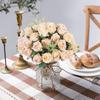 10-Head Osmanthus Rose Bouquet for Wedding, Home Decoration, or Photography