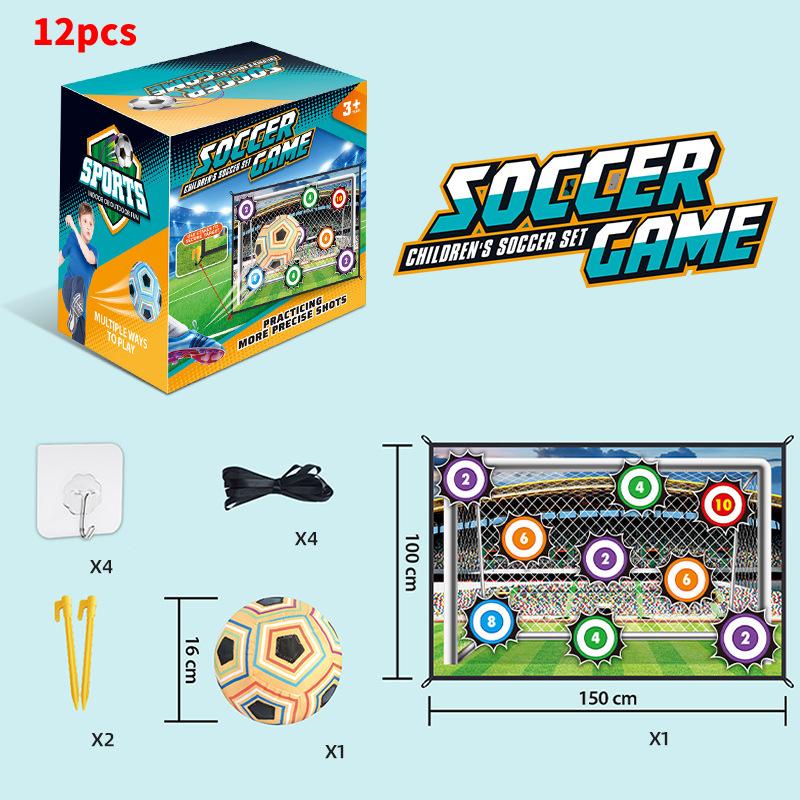 Soccer Kid Ball Game Mat Set Outdoor Indoor Mini Football Training Toys Practice