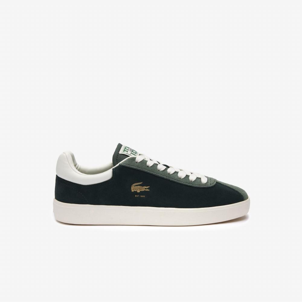 

LACOSTE Женские замшевые кроссовки Baseshot Premium [Темно-зеленый]