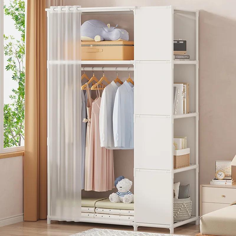 Multi-layer Wardrobe Storage Rack Dustproof Wardrobe Household Bedroom Simple Assembly Storage Cabinet Sundries Organizing Shelf
