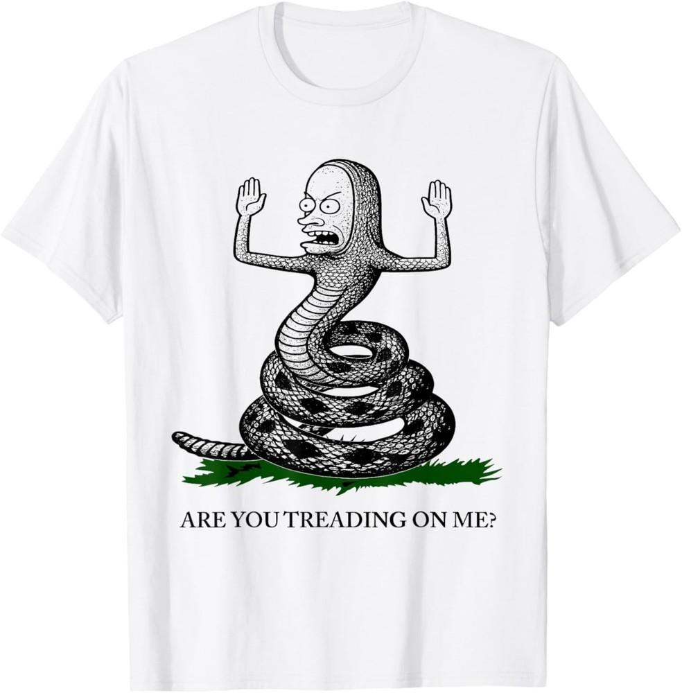 You Treading On Me Gadsden Snake Satire Patriotic Funny T-Shirt 2XL