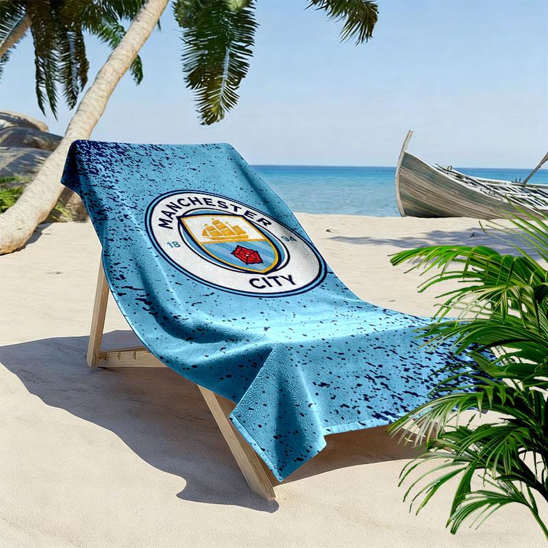 MCFC Print Beach Towel, Large Soft Quick Dry Towel for Beach Camping Swimming