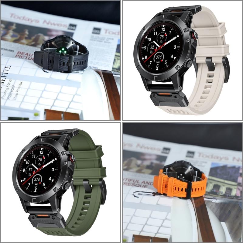 Silicone Band for 22mm/26mm Replacement Wrist Strap Quick Release Wristband Strap Sweatproof Bracelet Watch Belt
