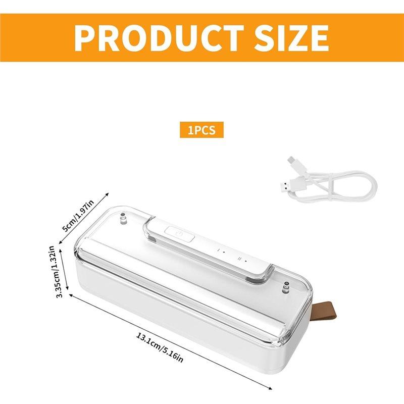 YCOC-Cutter Mini Pouch Sealer, 2-In-1 Bag Sealing With Cutting Function, Rechargeable Portable Heat Sealer Featuring Magnetic Ba