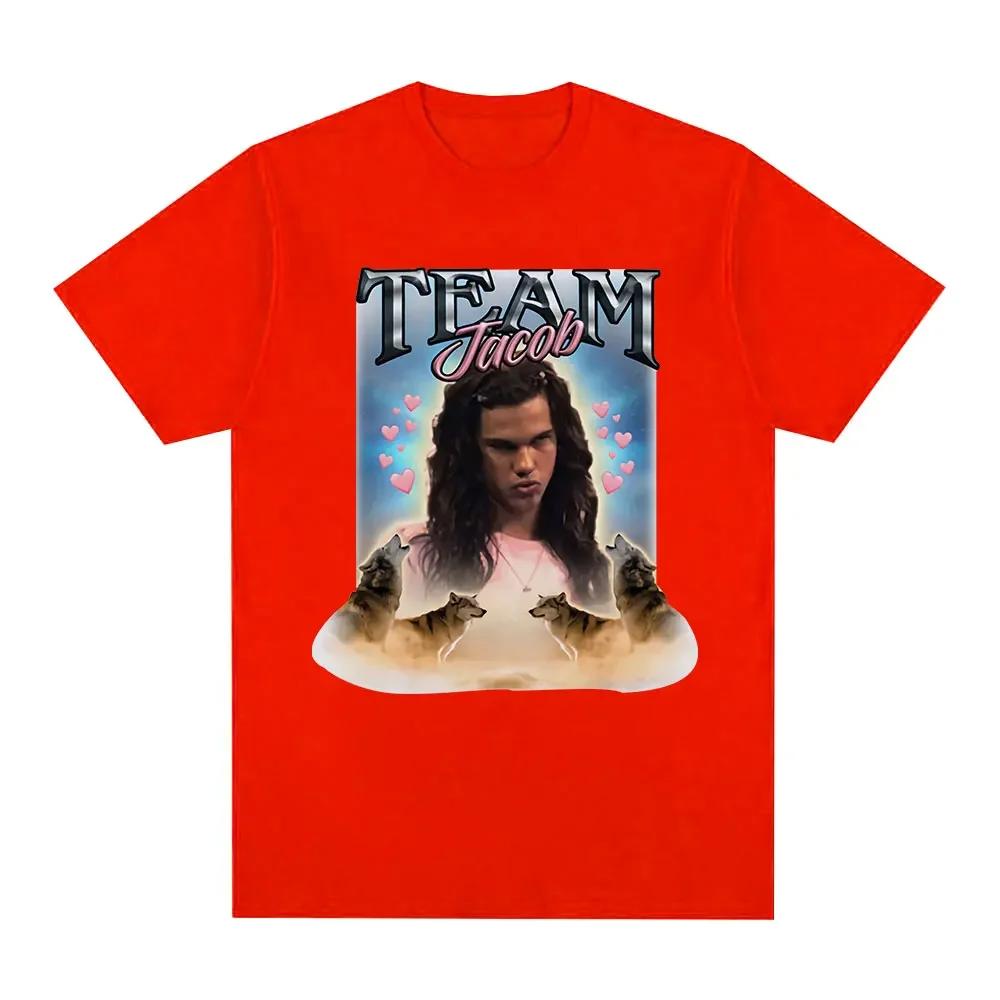 

Team Jacob Team Edward Pattern T-shirt Fun Meme Short Sleeve Tshirt Women s Fashion Oversized T-shirt Street 3XL