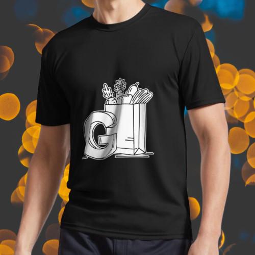 

New An illustration of letter G beside Logo Men#039;s Tshirt funny size S to 5XL Unisex T-Shirt XL