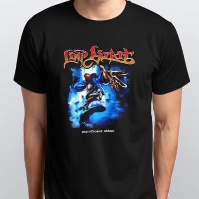 Limp Bizkit Vintage 100% Baumwolle T-Shirt Herren T-Shirts Oberteil S M L XL XXL 3 4 XL Farben Schwarz