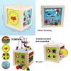 Premium 5 In 1 Wooden Multi-activity Cube Educational Toy For Kids And Babies