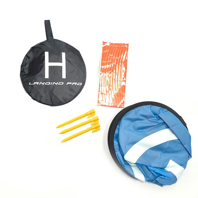 Portable Foldable Drone Landing Pad with Coordinates, 75cm/55cm for Outdoor Use