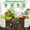 17 Tall Outdoor Garden Raised Bed Kit 5ft X 2ft Oval Cream White Metal Planter for Flowers Herbs Vegetables 0.8MM Thick 60X24X1