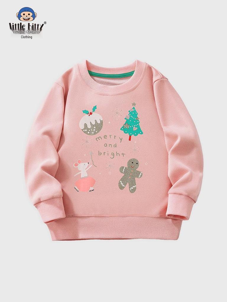 Children's Cartoon Print Long-Sleeve Sweatshirt for Autumn/Winter