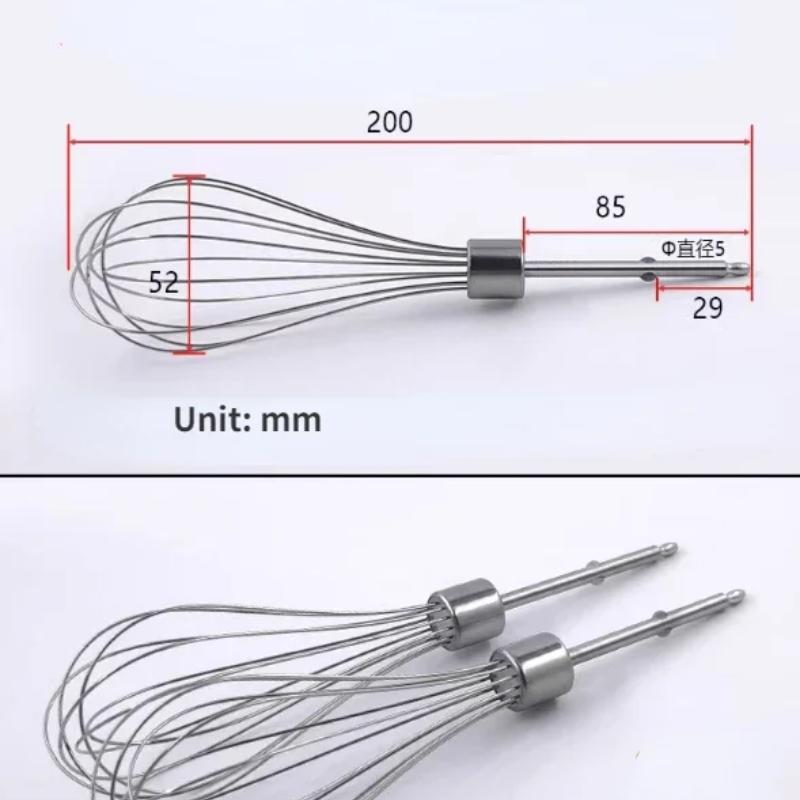 2 pezzi per Philips HR3700 Frusta elettrica in acciaio inossidabile Accessori per testa frusta
