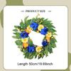 Artificial Wreath Wall Hanging Ornament for Door Elegant Garland 50cm Diameter Wedding Porches