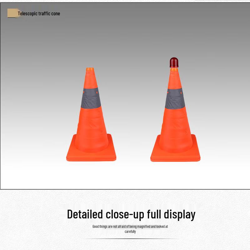 Collapsible LED Warning Traffic Cone