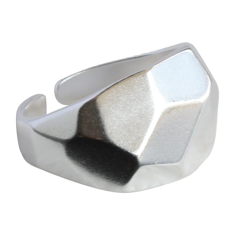 Minimalist Rhombus Geometric Wide Open Rings For Women Vintage Fashion New Jewelry Gift Party Daily Wholesale anillos