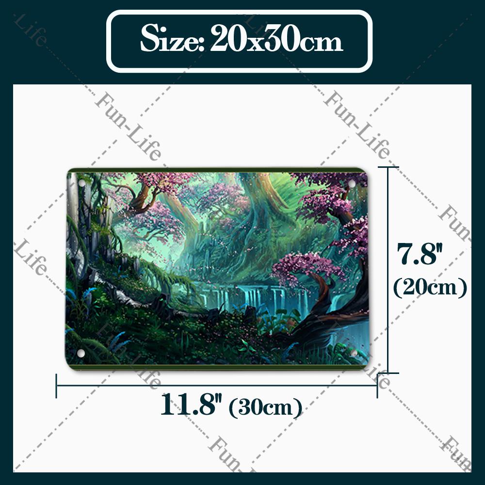 Forest Plate Poster Bird Vintage Home Decor Colorful Tree Retro Metal Tin Signs Pub Car Garage Wall Art Home Decor 20x30cm