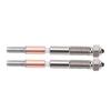 2PCS Bimetal Nozzle Replacement for QIDI Q2 Q2C 3D Printer 0.6mm Hardened Steel Nozzle with Ceramic Throat Tube High