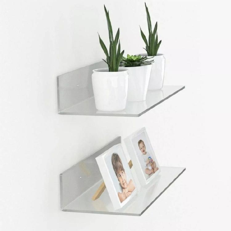 Invisible Wall Mounted Hangings Book Shelves Acrylic Clear Floating Bookshelf