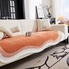 Sofa Covers Super Soft Plush Sectional Couch Fuzzy Furry Non Slip Sofa Slipcover Furniture Protec Irregularity Cushion Carpet