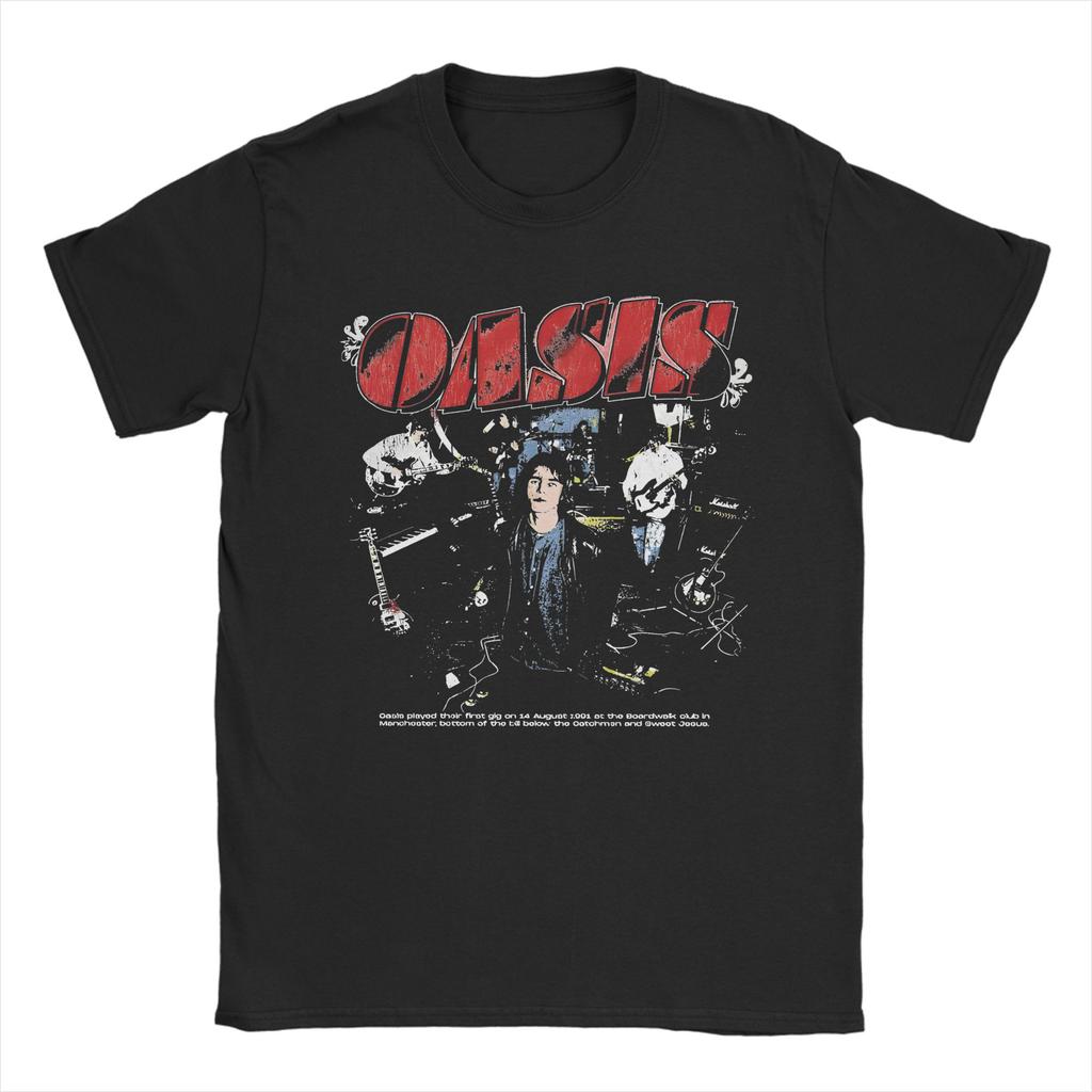 Funny O-Oasis Definitely Maybe T Shirt Men's Cotton Short Sleeve O-neck Summer Top Tee