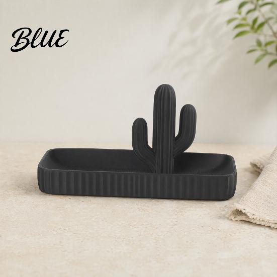 Cactus Jewelry Tray 3D Printed Tray, Ring Dish, Entryway Table Trays, Decorative Trinket Unique Storage Organizer for Rings Necklaces Bracelets Keys,