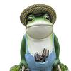 Animal Statue Decorative Vivid Resin Anti-deform Wear-resistant Garden Frog Sculpture for Outdoor
