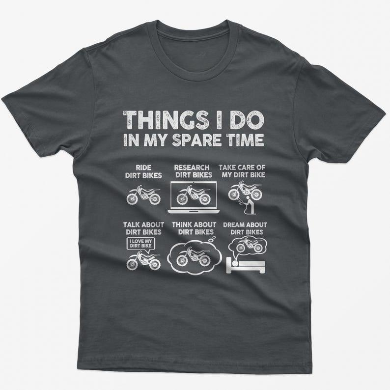 Fun Dirt Bike T-shirt My Hobby Personality Street Fashion Art Aesthetic Short Sleeved High Quality Crew Neck Tops