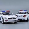 Chinese Police Car Series BMW M5 Ford Mustang VW T-ROC Jeep Wrangler Diecasts & Toy Vehicles 1:36 Alloy Model Pull Back Cars