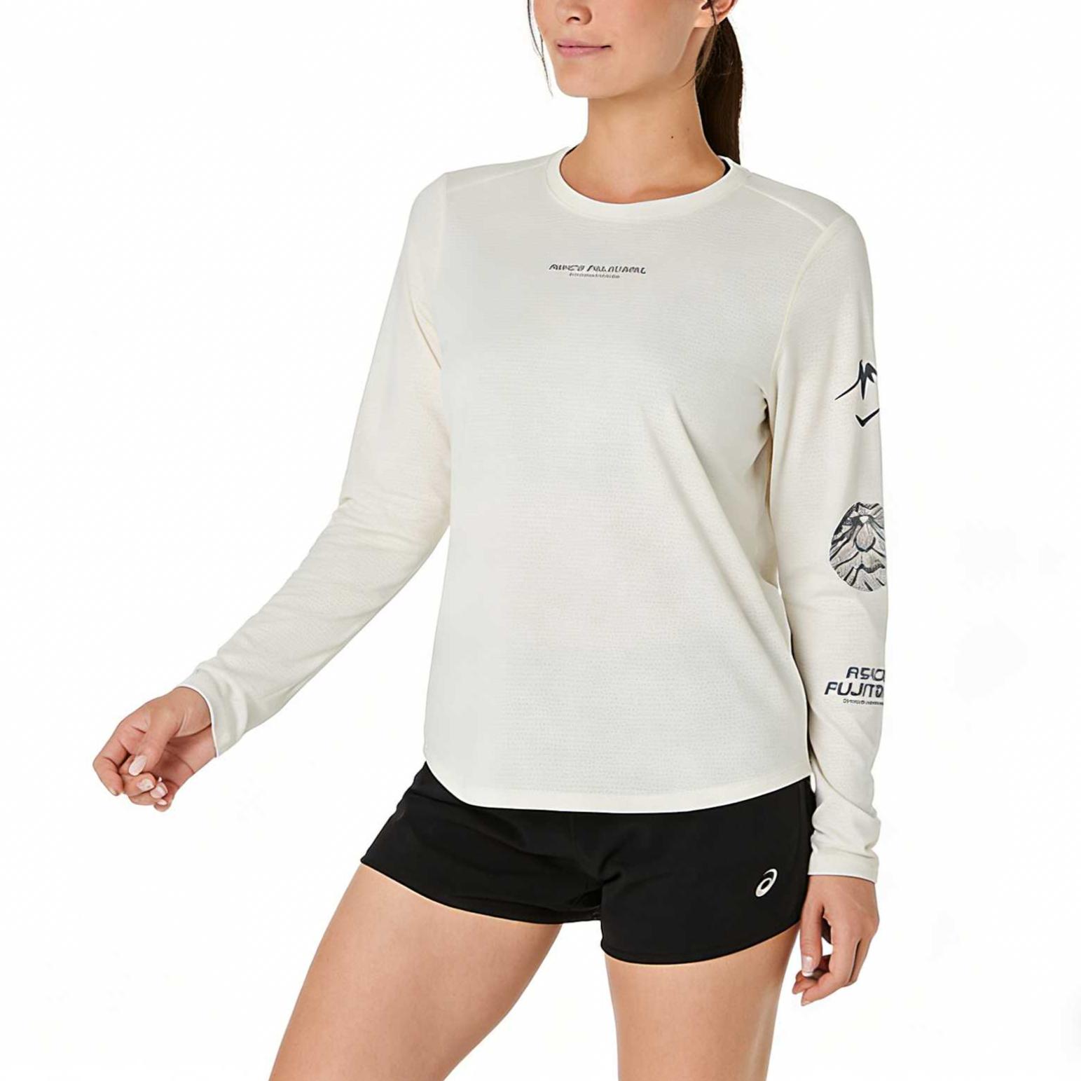 Asics Fujitrail Quick-Drying Breathable Long Sleeve Running T-Shirt Women tops 2012D430-100 M