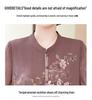 Stylish Chiffon Blouse: Chinese-Style Short-Sleeve Top for Middle-Aged Women