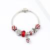 DIY Beaded Snowflake Christmas Bracelet - European & American Style Holiday Gift